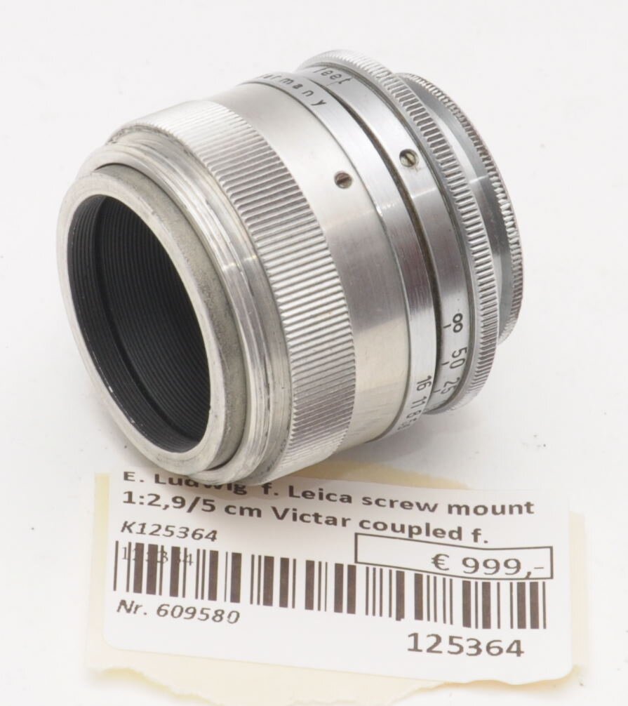 E. Ludwig Victar Leica screw mount 1:2,9/5 cm coupled rangefinder