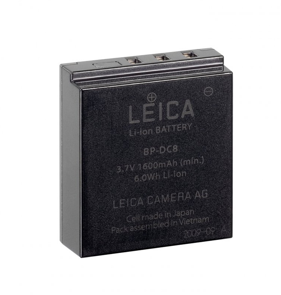 LEICA Lithium-Ionen-Akku BP-DC8 für X1/X2/X Vario (Typ 107) und X (Typ 113) 18706