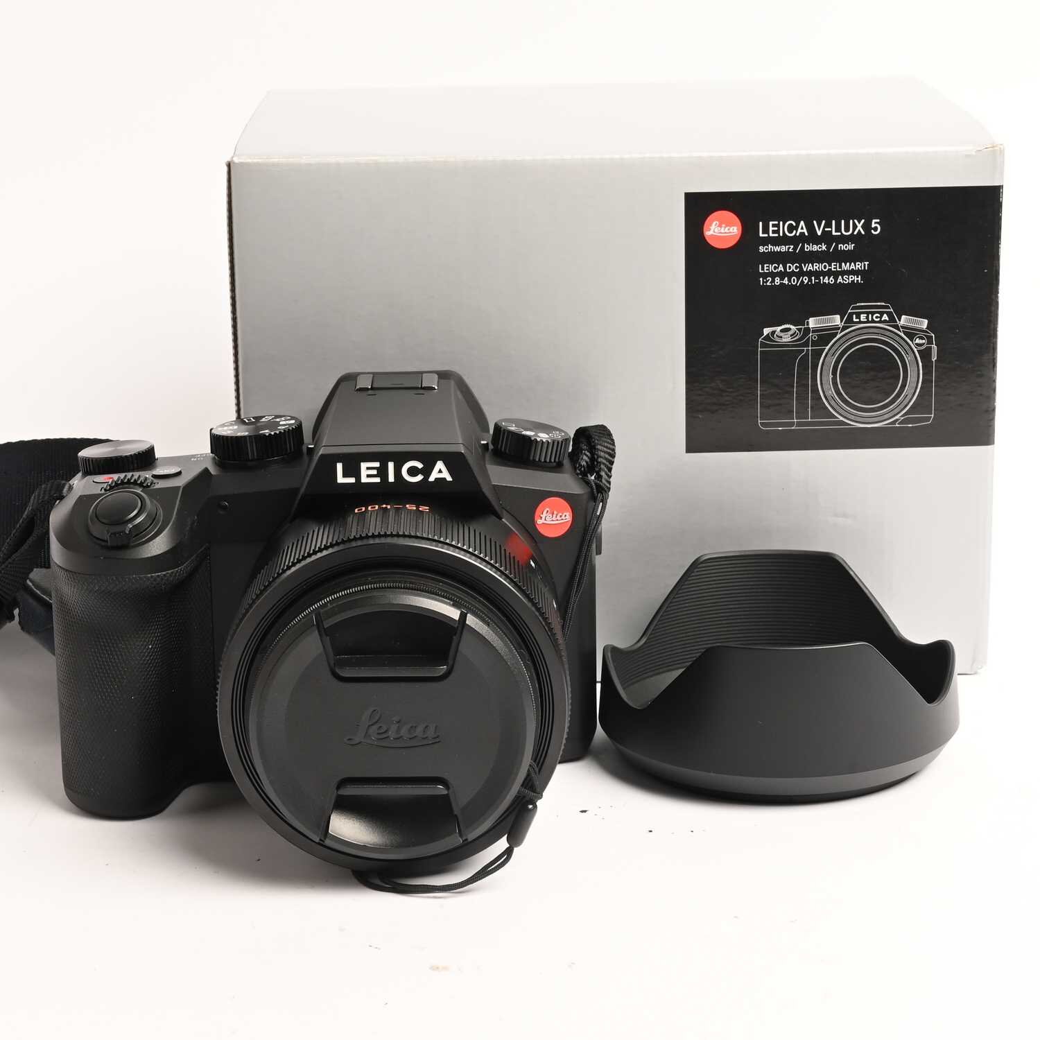 Leica V-Lux 5 Bridgekamera Schwarz 4K Full-HD-Video WiFi Touchscreen