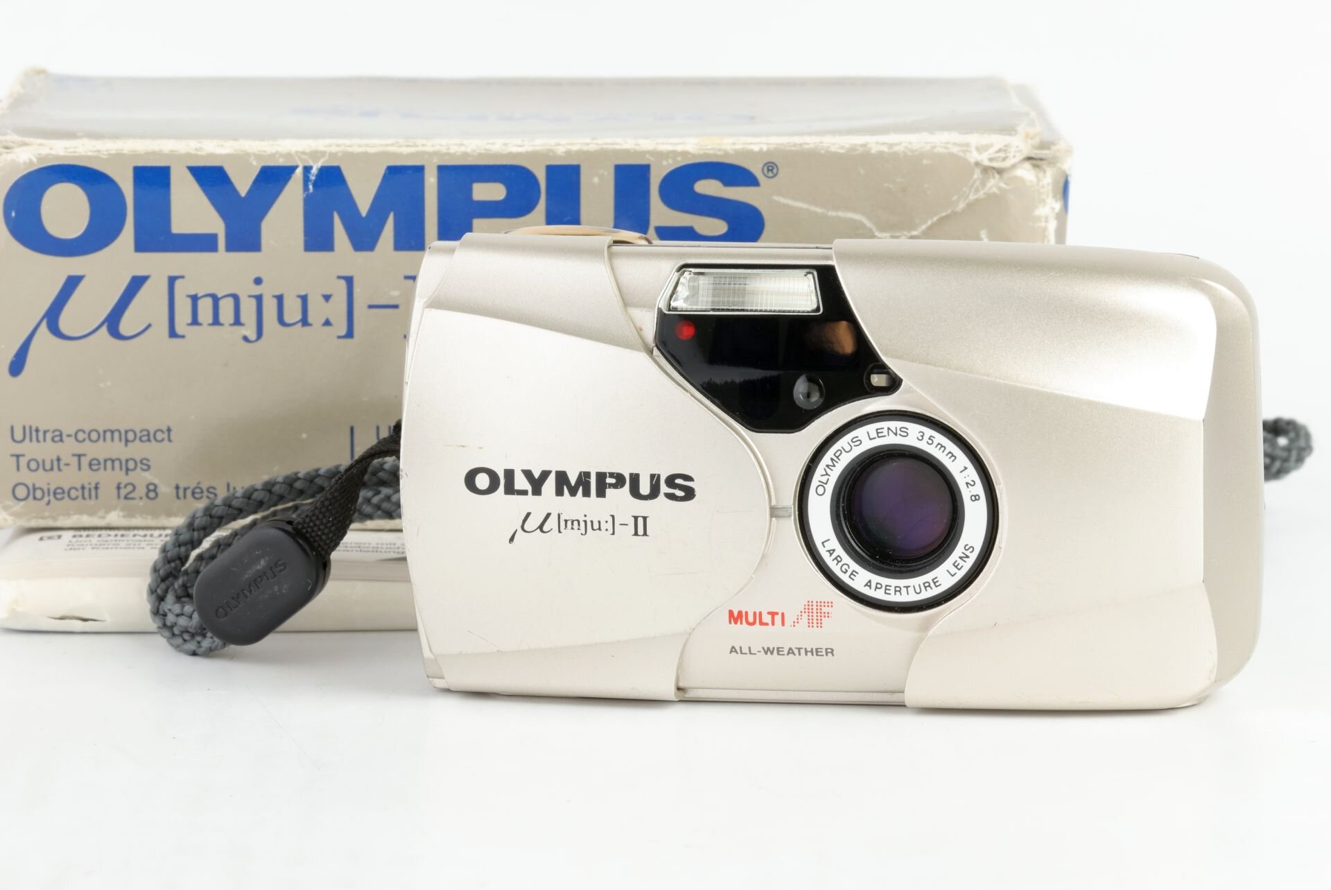 Olympus mju II 35mm 2,8 Multi AF champagner