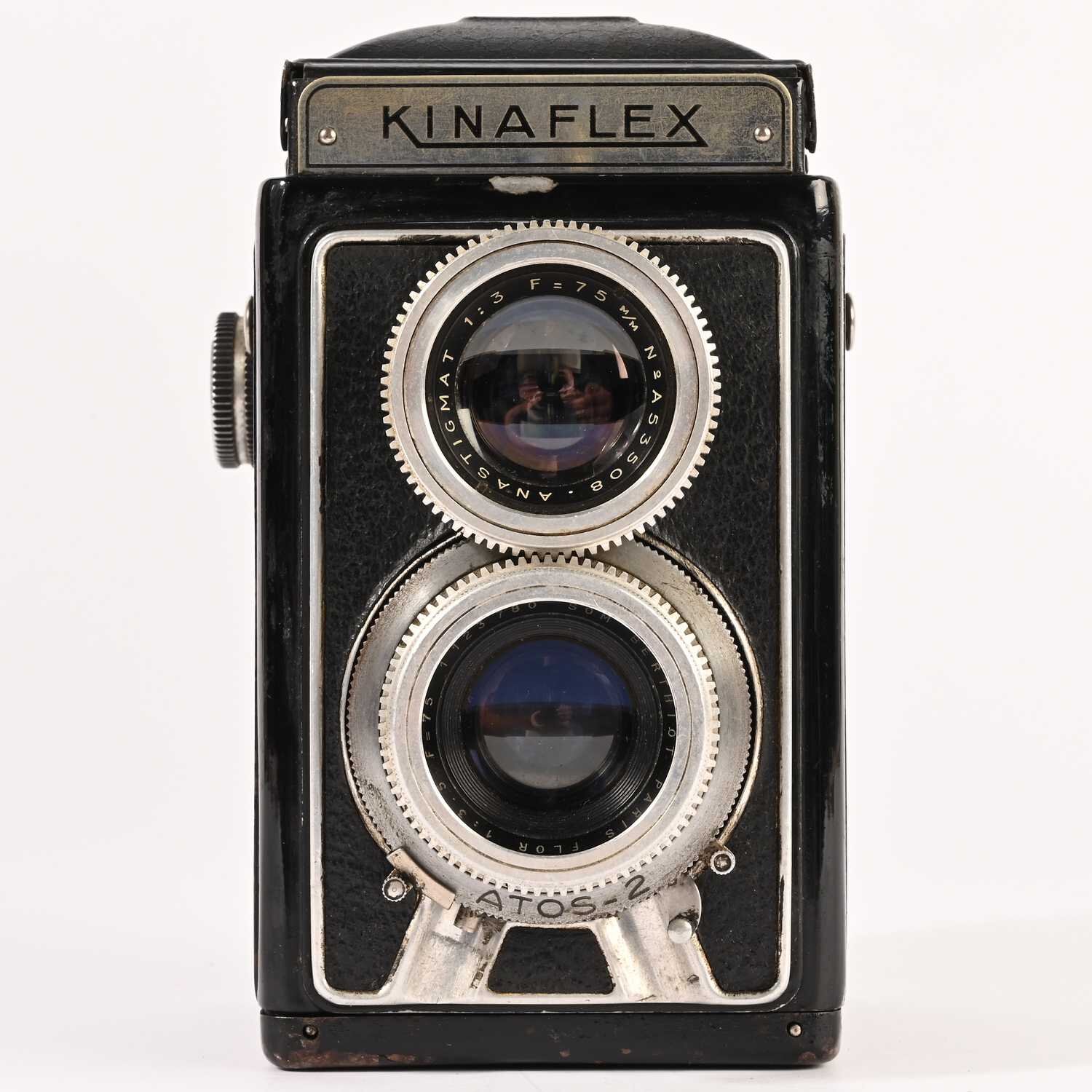 Kina Kinaflex 120/620 film camera Som Berthiot Flor  3,5/75mm