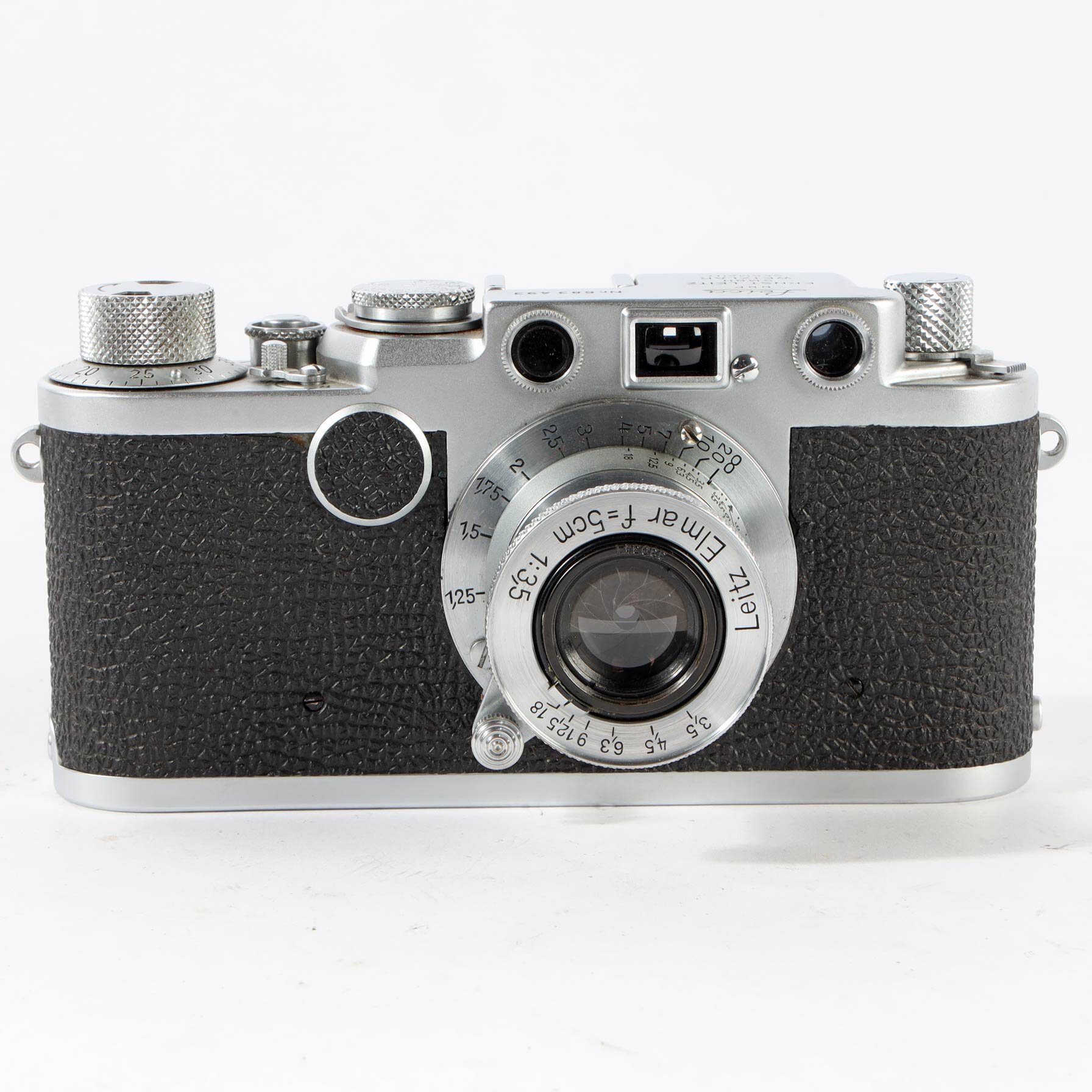 Ernst Leitz Wetzlar Leica IIf 2f Elmar 3.5 /5cm Red Scale