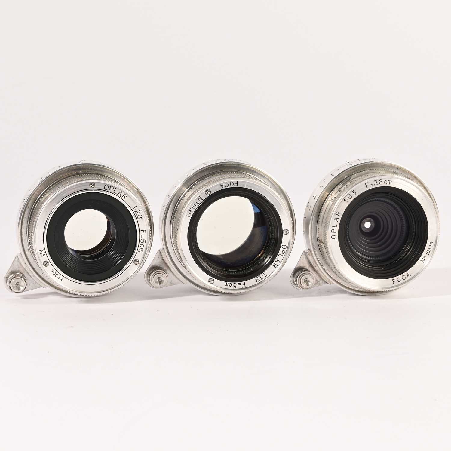 OPL Foca Universel R 5 Lens set accessories System case Oplar 1,9/5cm, Oplar 6,3/28cm, 5 Lens
