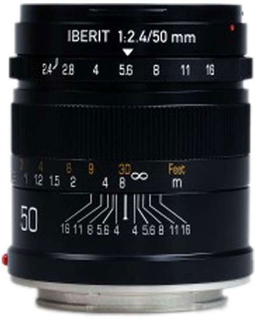 Iberit 50mm 1:2,4 Sony E frosted black