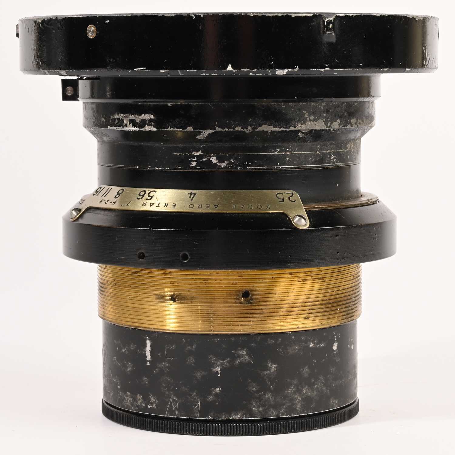 Kodak Aero Ektar 7" 178mm f/2.5 Objektiv 5x5 Made in USA