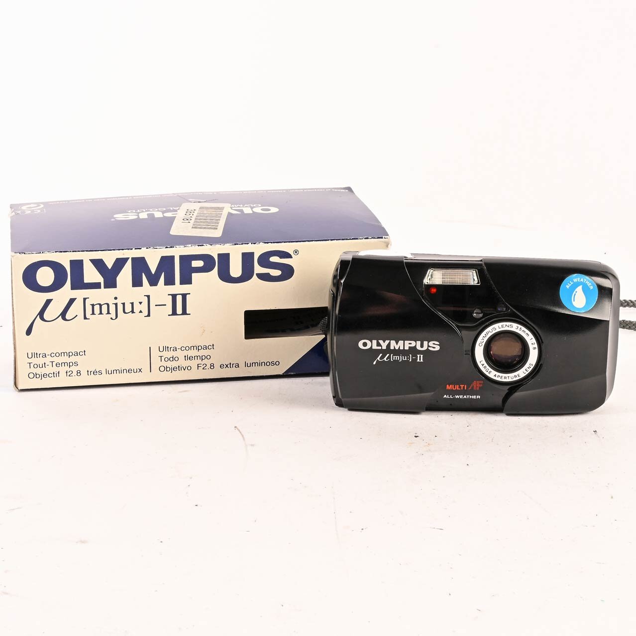 Olympus mju-II 35mm 2.8 Analog Kompaktkamera 35mm schwar