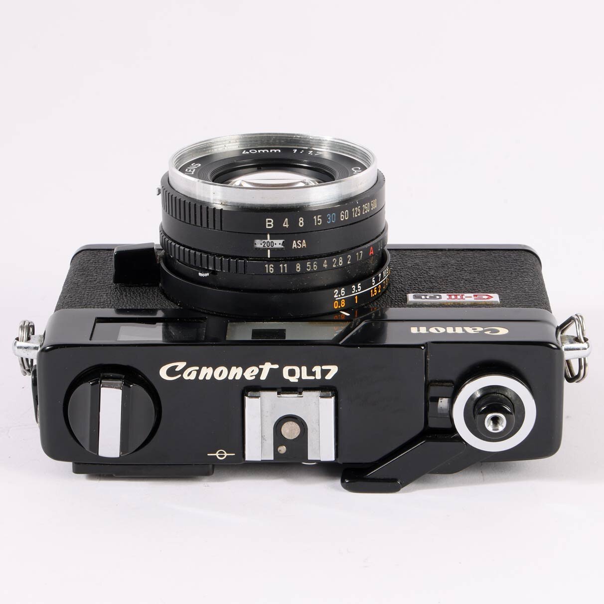 Canon Canonet G-III QL17 Rangefinder camera with 40mm lens 1:1.7 black