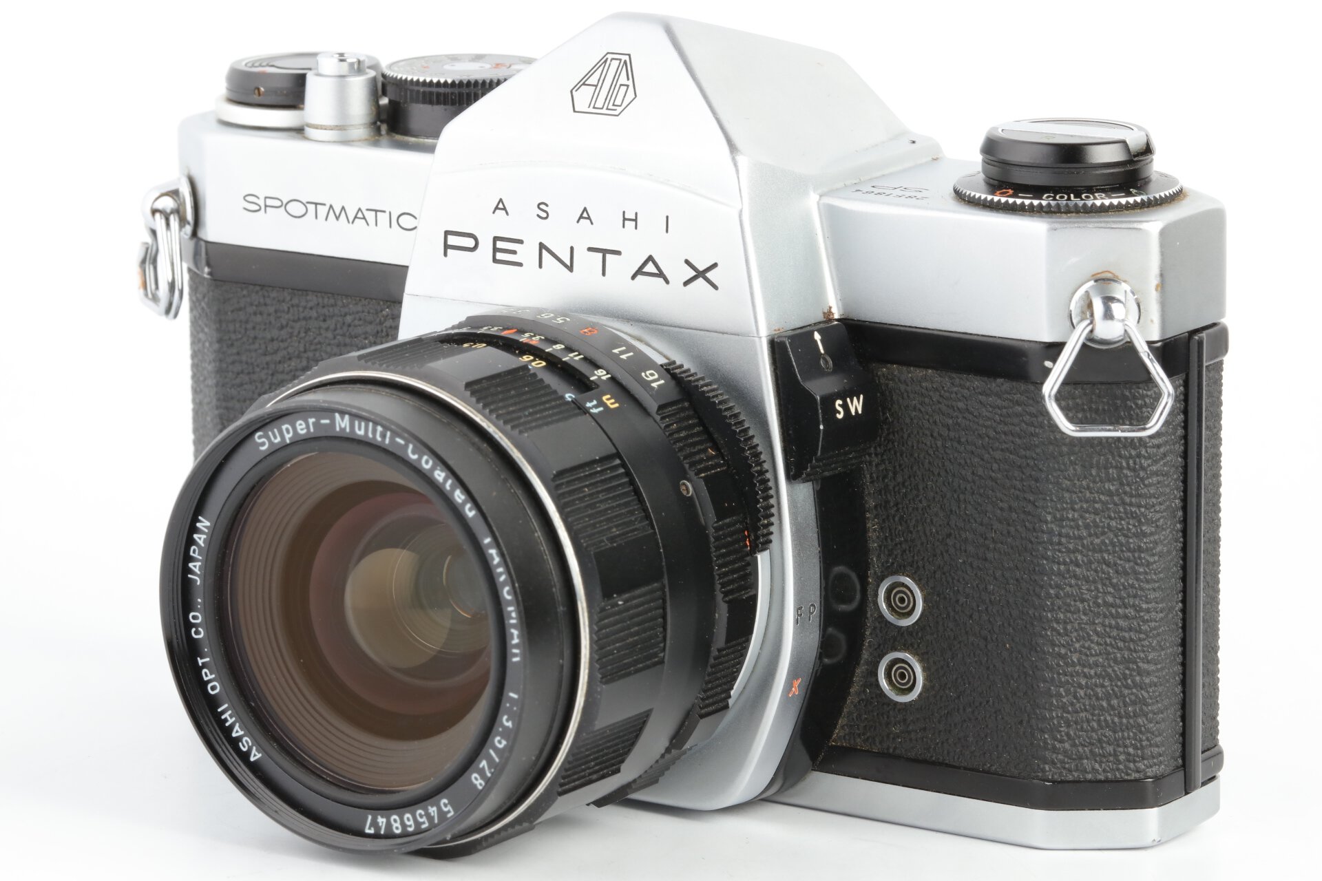 Pentax Spotmatic SP mit 28mm 3,5 SMC Takumar