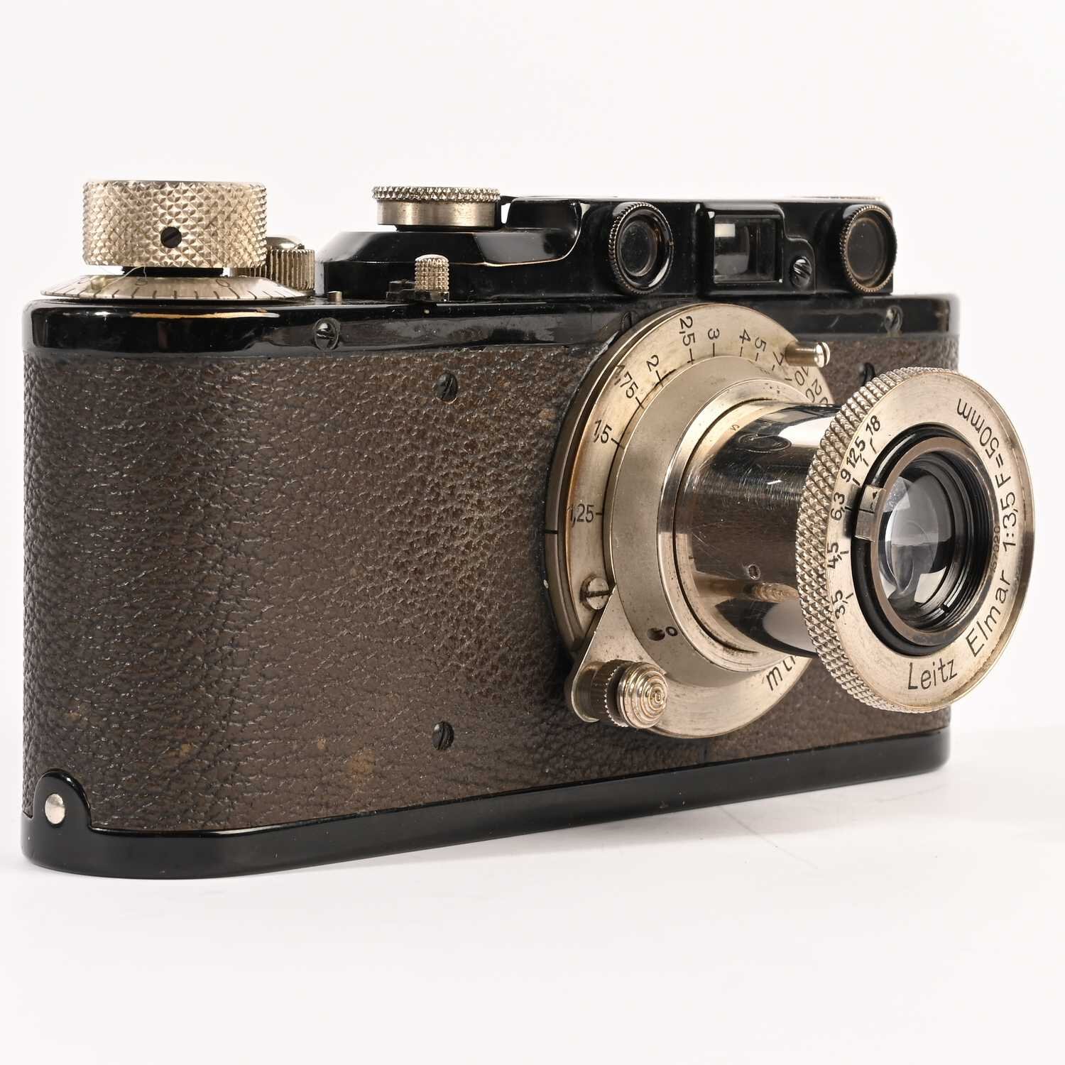 Leitz Leica Standart schwarz Lack Nr.104129 Baujahr 1933 Nickel-Elmar 3,5/5 cm
