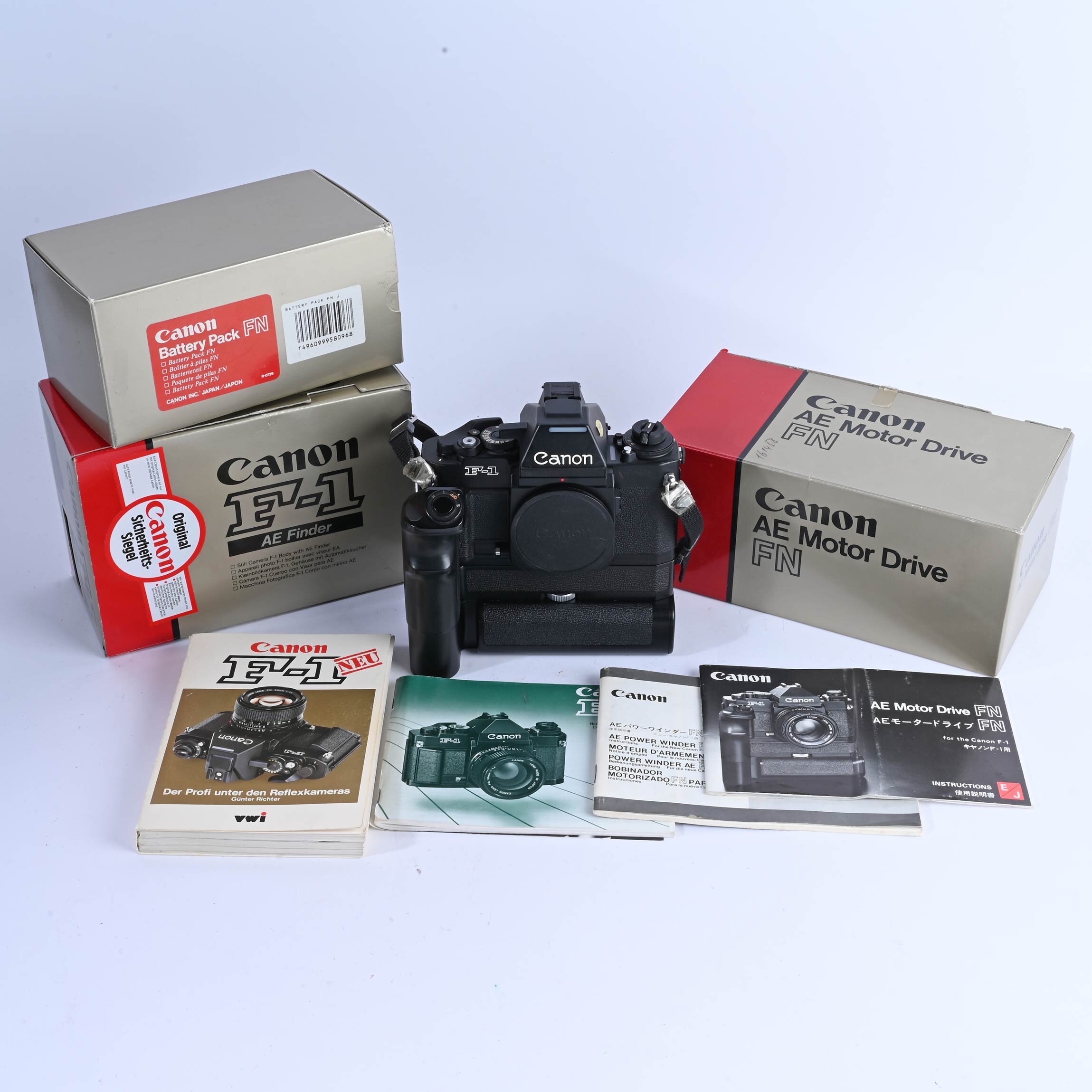 Canon F-1 new AE Motor Drive FN Battery Pack