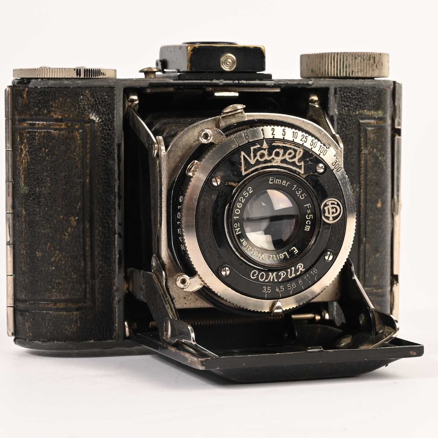 Leitz Leica Wetzlar Nagel Vollenda Elmar 3,5/5cm 3x4