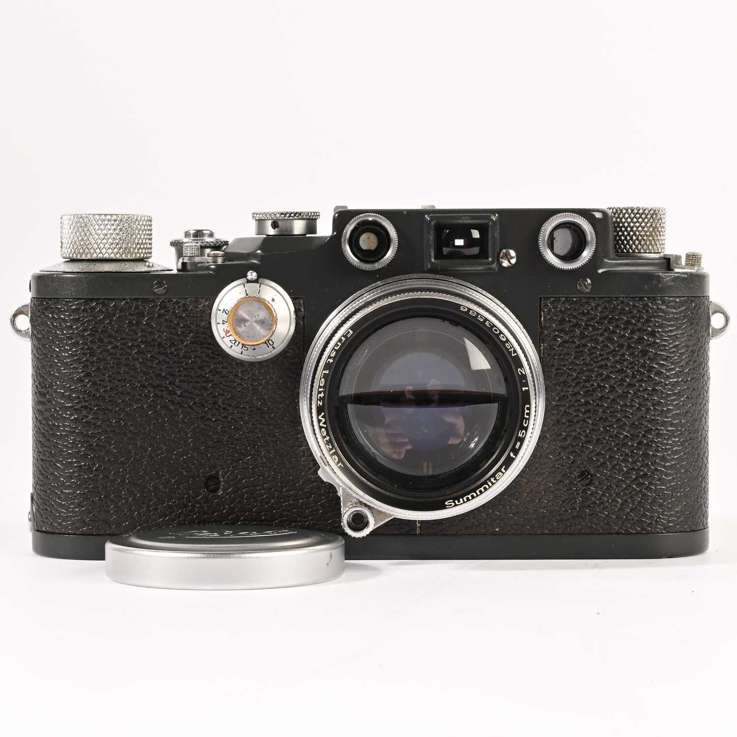 Leitz Leica IIIC gray No 380916 Summitar 2/5cm Wartime1941 original