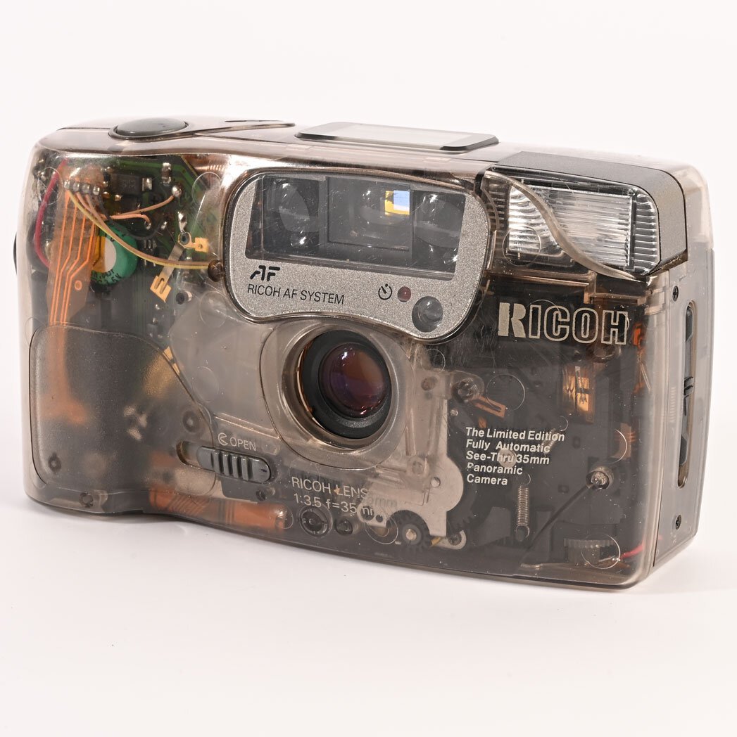Ricoh FF-9SD Limited AF-Sucherkamera "Skeleton" transparentes Modell Nottested