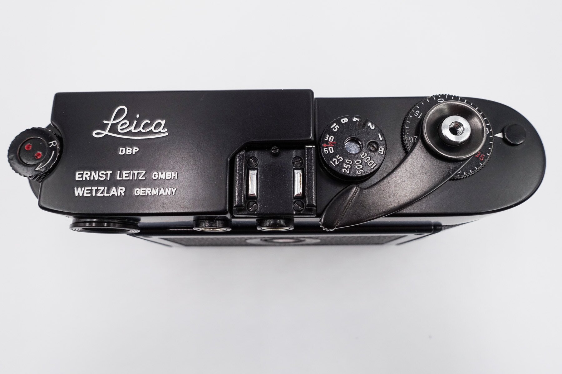 Leica M2 Gehäuse schwarz nachlackiert