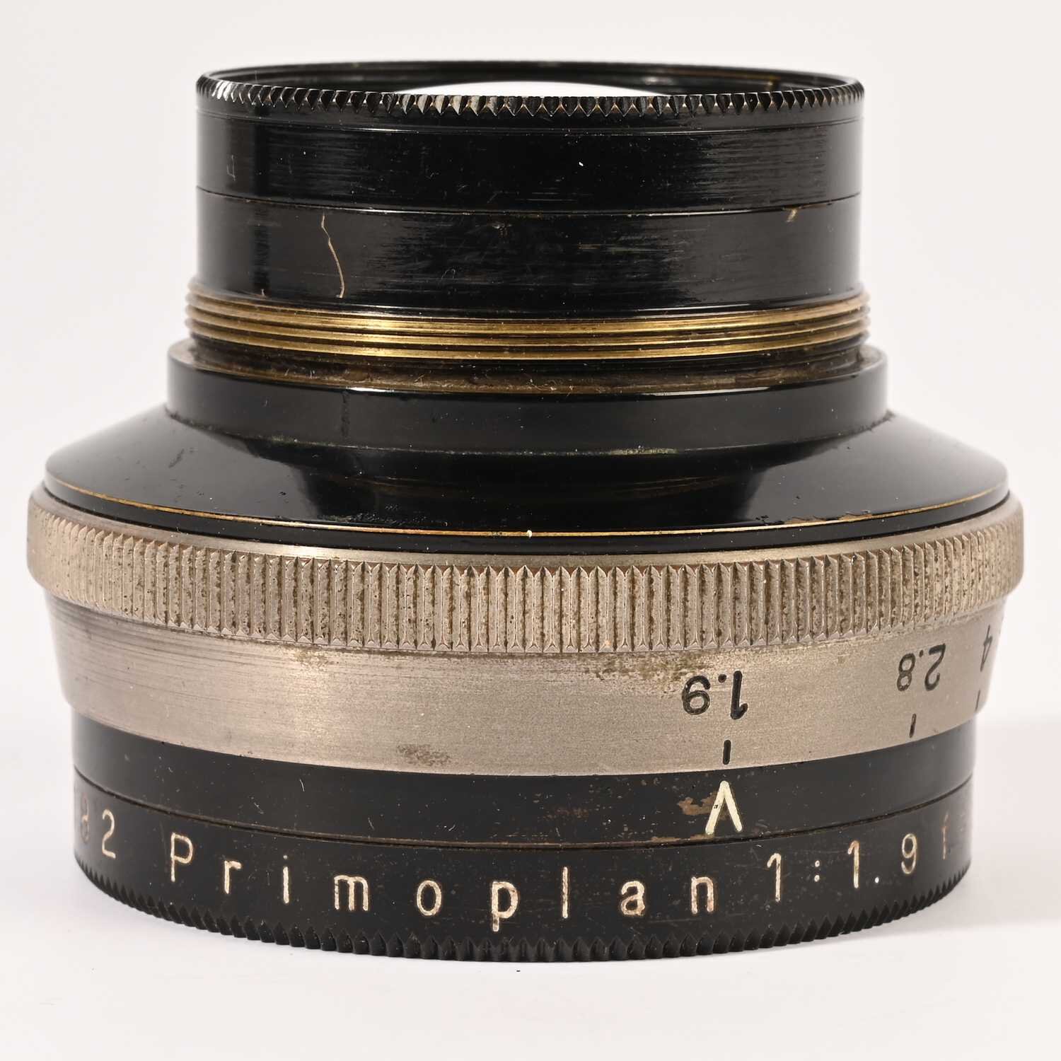 Meyer Goerlitz Primoplan 1.9/8cm lens black nickel version