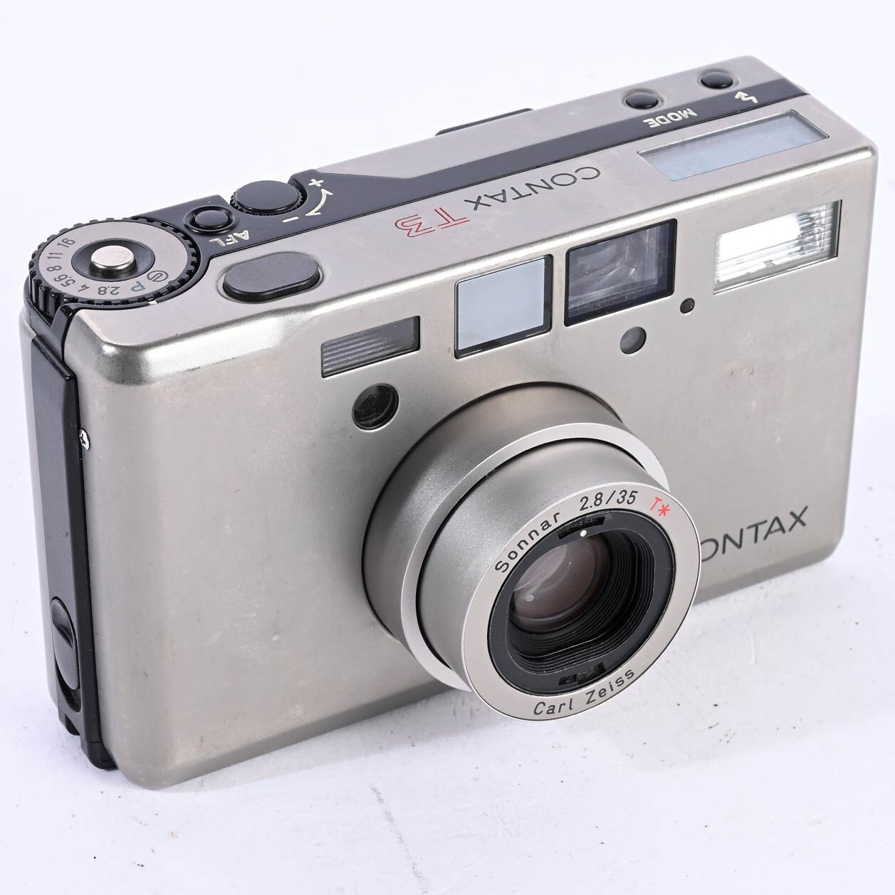 Contax T3 Sonnar 2,8/35 T* Titanium Silver analoge Kompaktkamera 35 mm