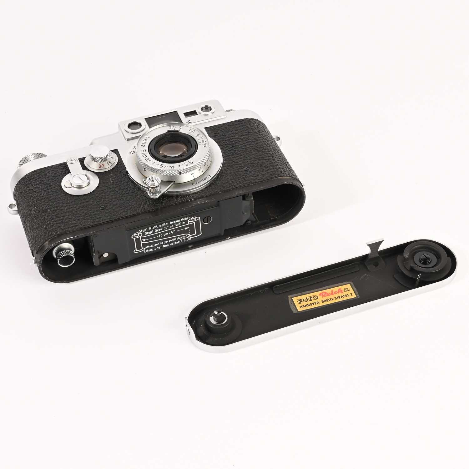 Leitz Leica IIIG Gehäuse Body 3G Leitz Elmar 5cm 3,5 Red Scale