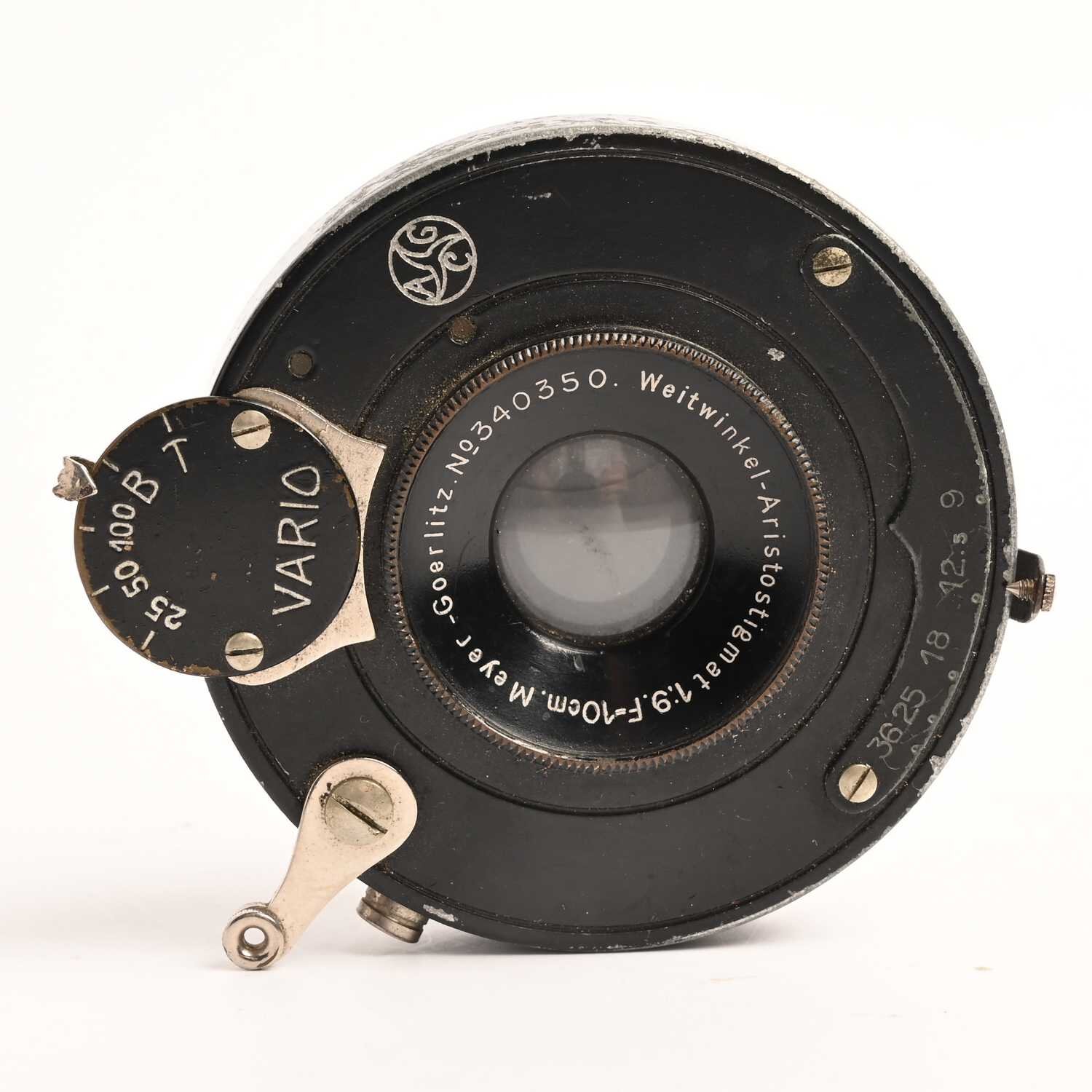 Meyer Goerlitz Weitwinkel Aristosigmat 1:9 F=10cm Lens