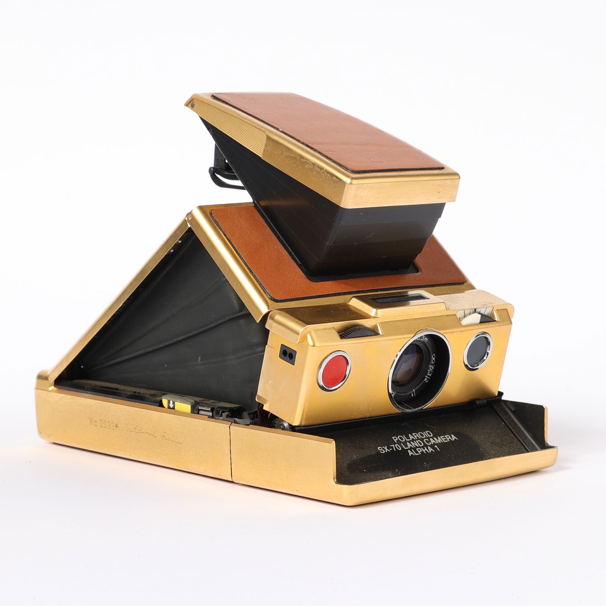 Polaroid SX-70 Land Camera Alpha 1 Gold Mildred Scheel