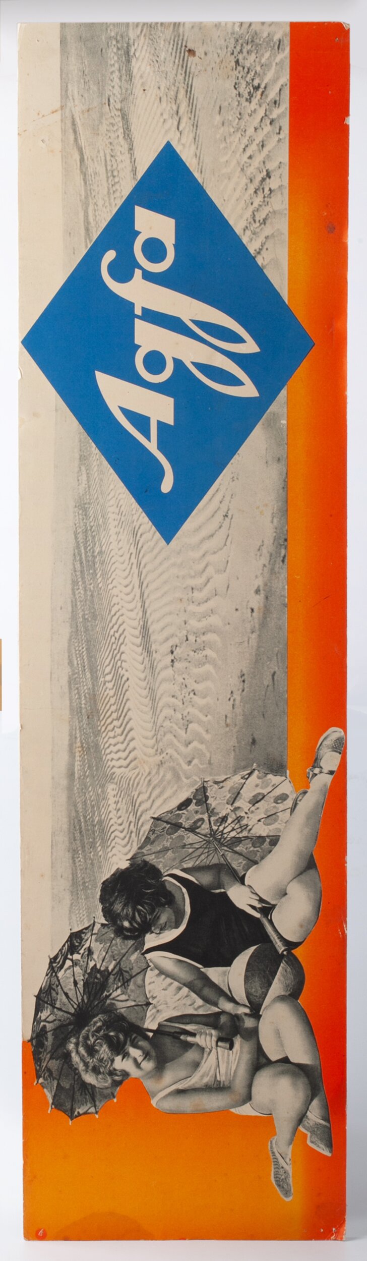 Agfa Werbeschild Kinder am Strand 99x26,5cm