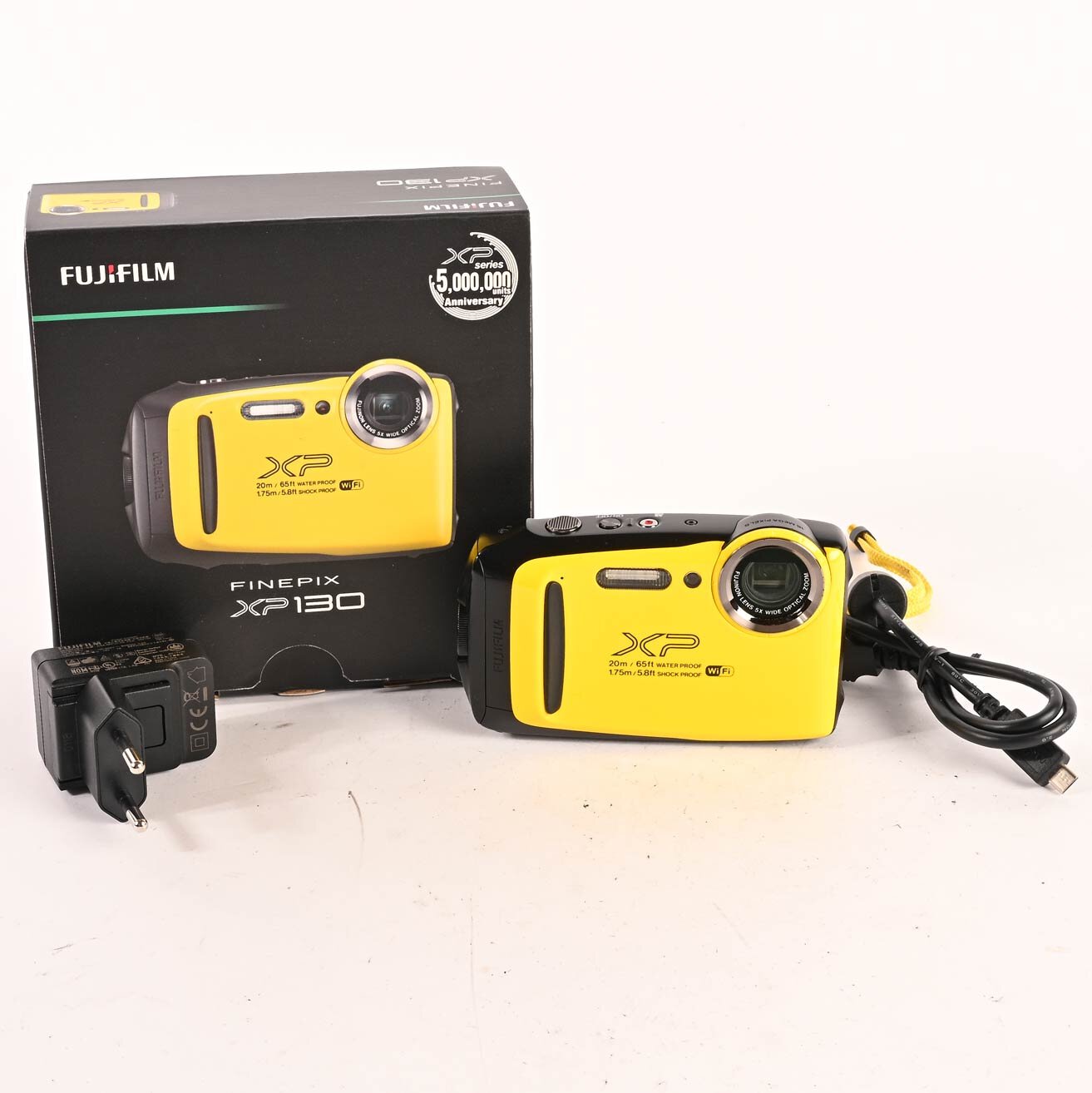 Fujifilm FinePix XP130 16.4MP Waterproof Digital Camera gelb schwarz