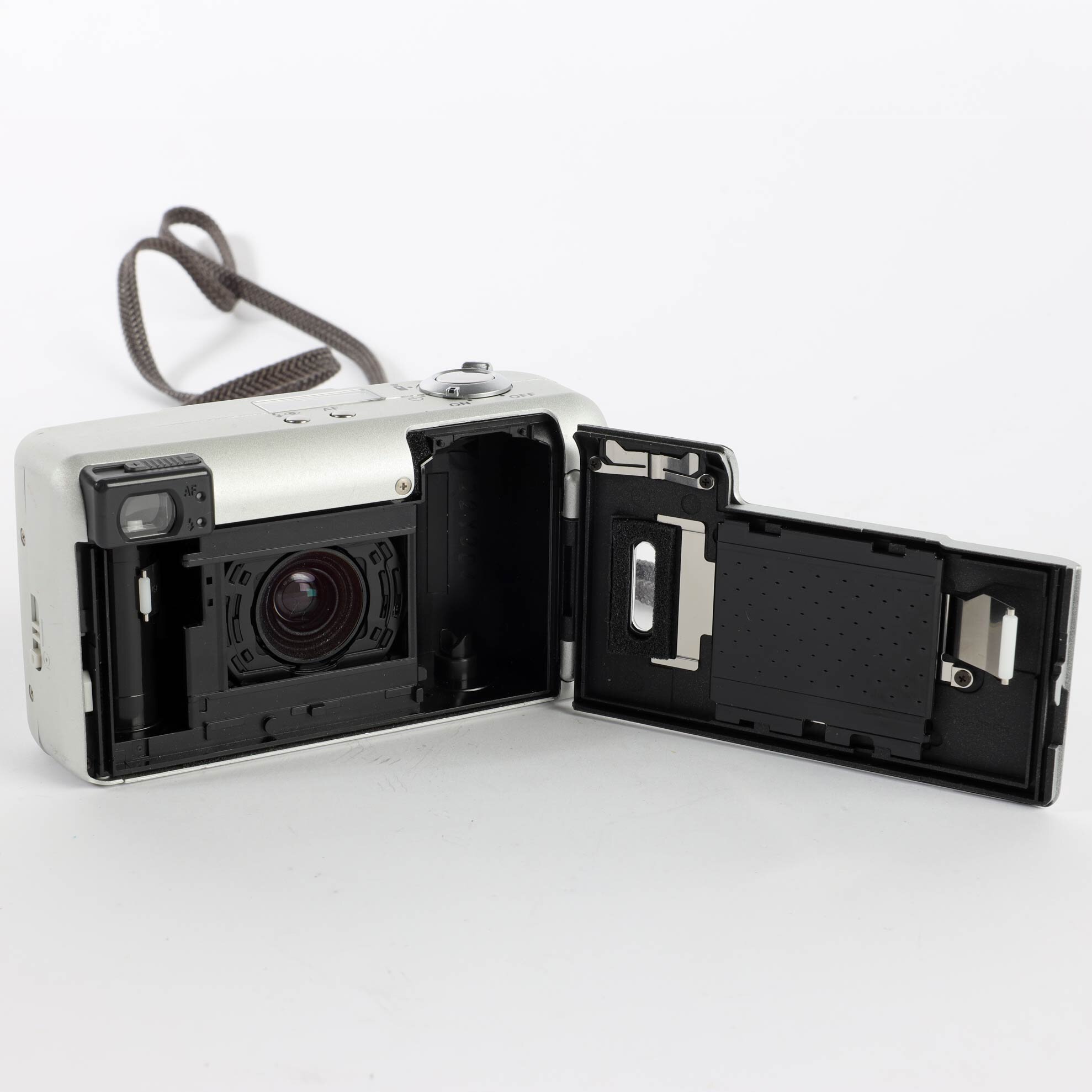 Pentax Espio 120SW Analoge Kamera Panorama Funktion Silber