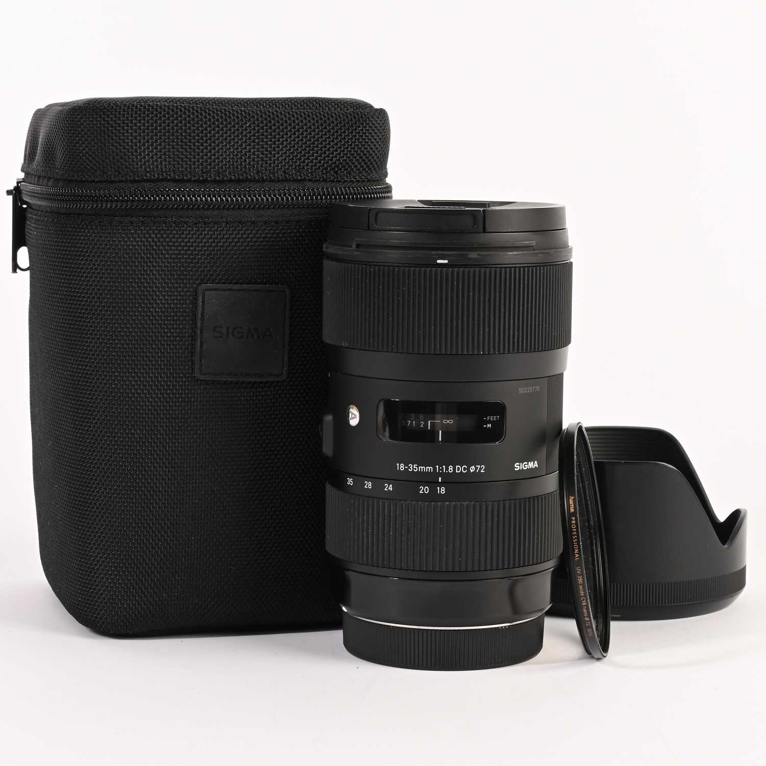 Sigma 18-35mm 1:1.8 DC 72mm Canon EF