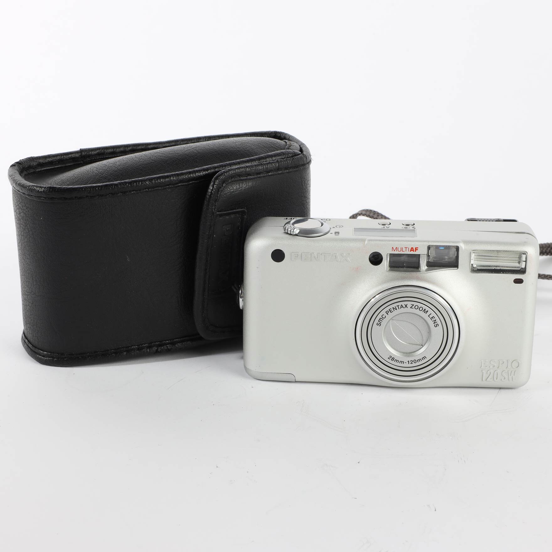 Pentax Espio 120SW Analoge Kamera Panorama Funktion Silber