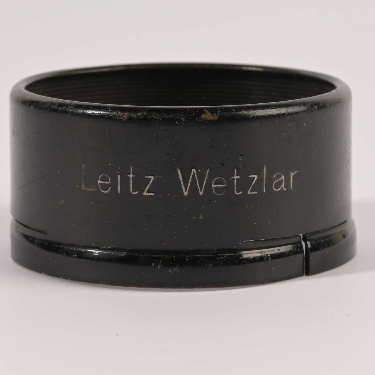 Rare early Leitz Leica lens hood FISON black