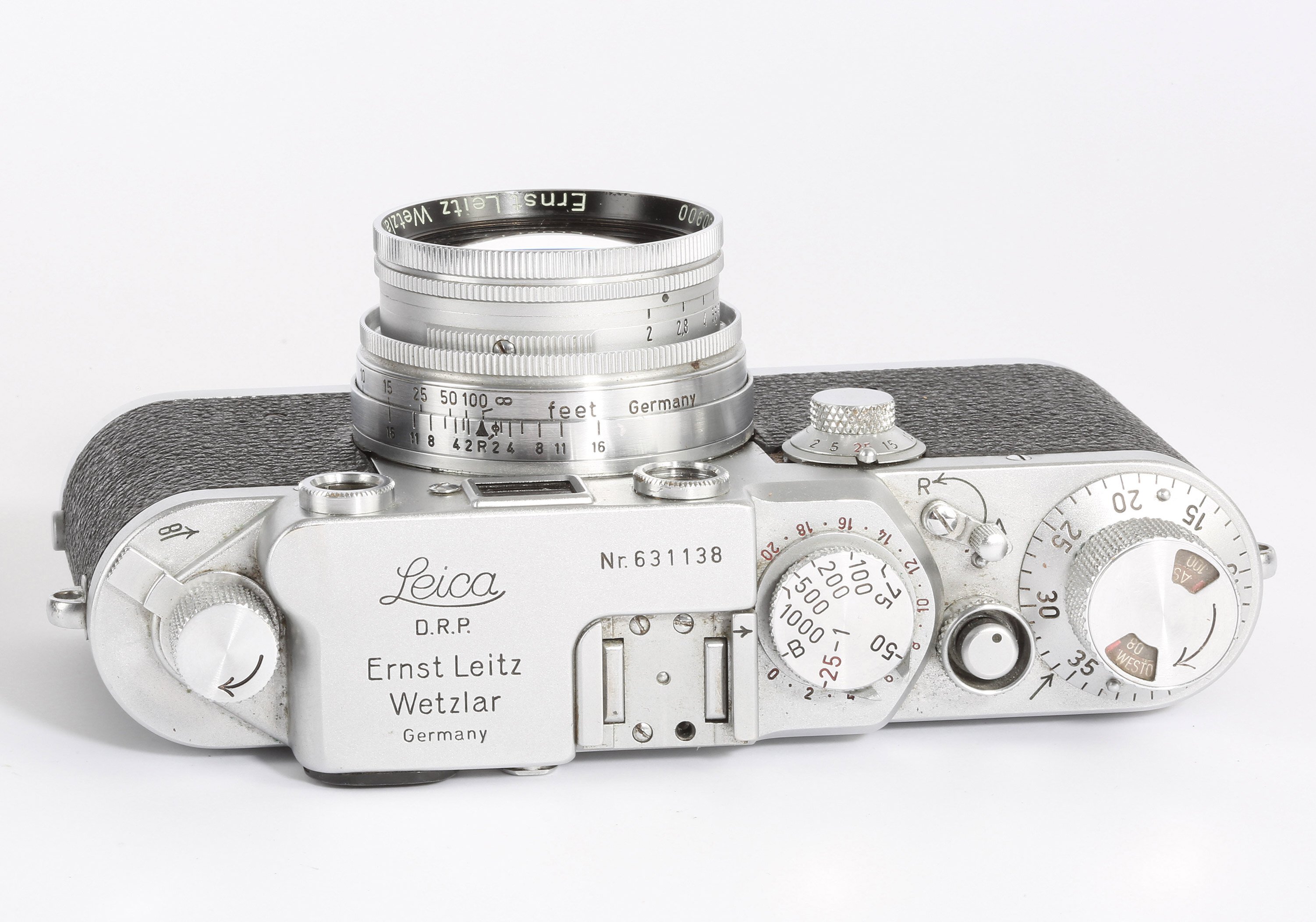 Leitz Wetzlar Leica IIIf red scale Summitar 5mm 2,0