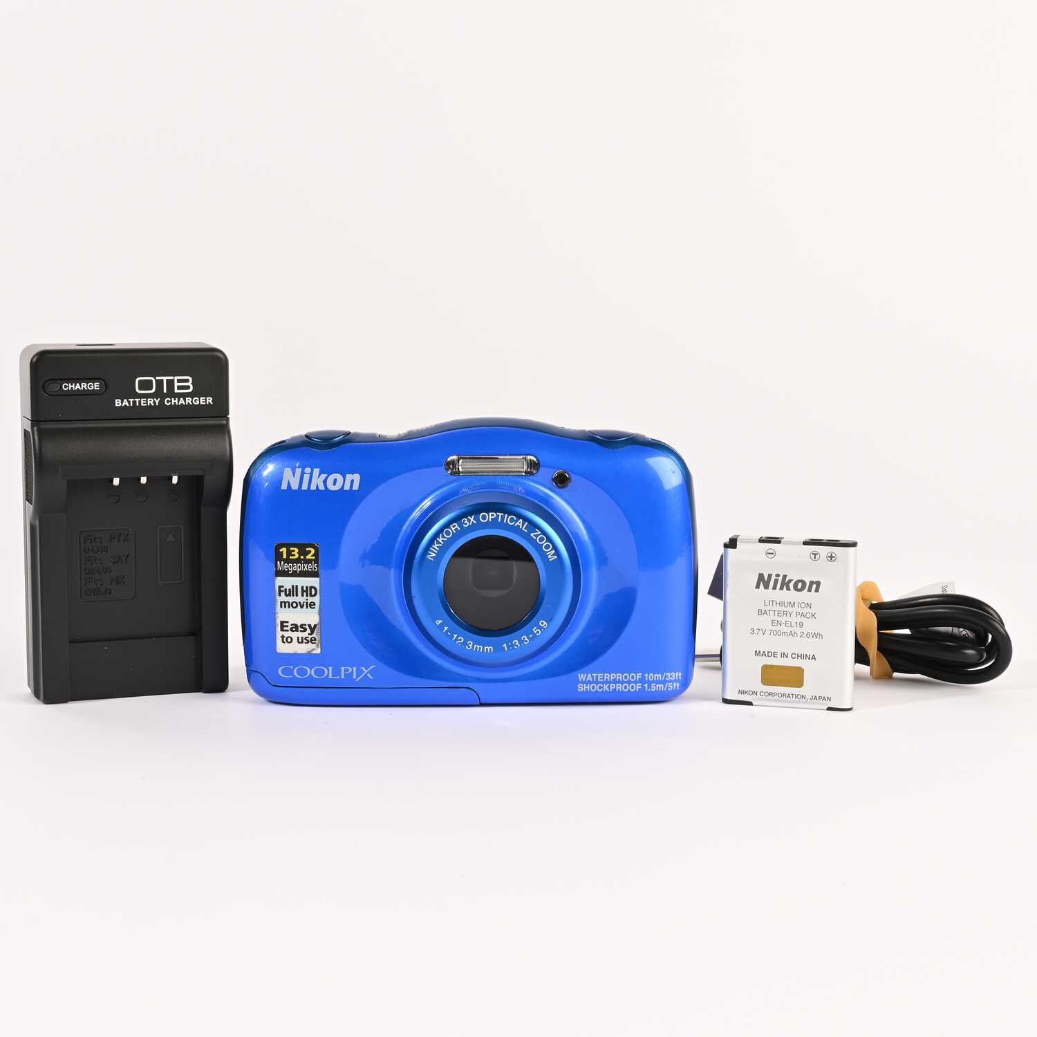 Nikon Coolpix S33 blau Unterwasserkamera 13,2 MP
