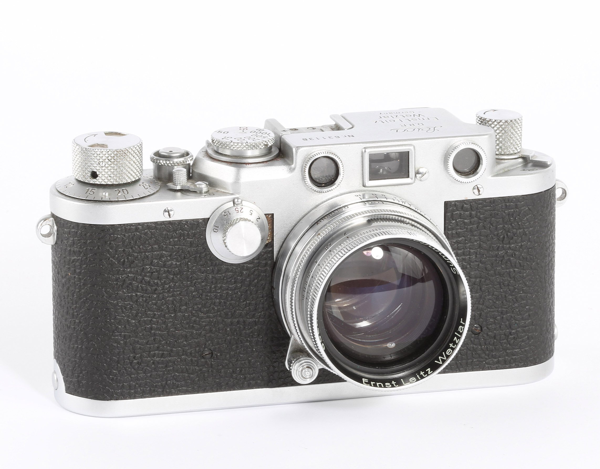 Leitz Wetzlar Leica IIIf red scale Summitar 5mm 2,0