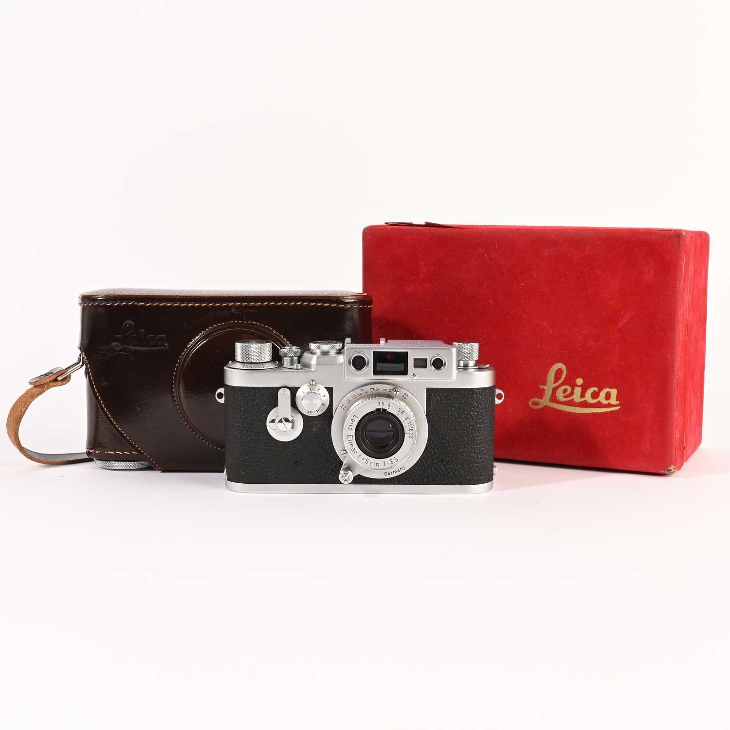 Leitz Leica IIIG Gehäuse Body 3G Leitz Elmar 5cm 3,5 Red Scale