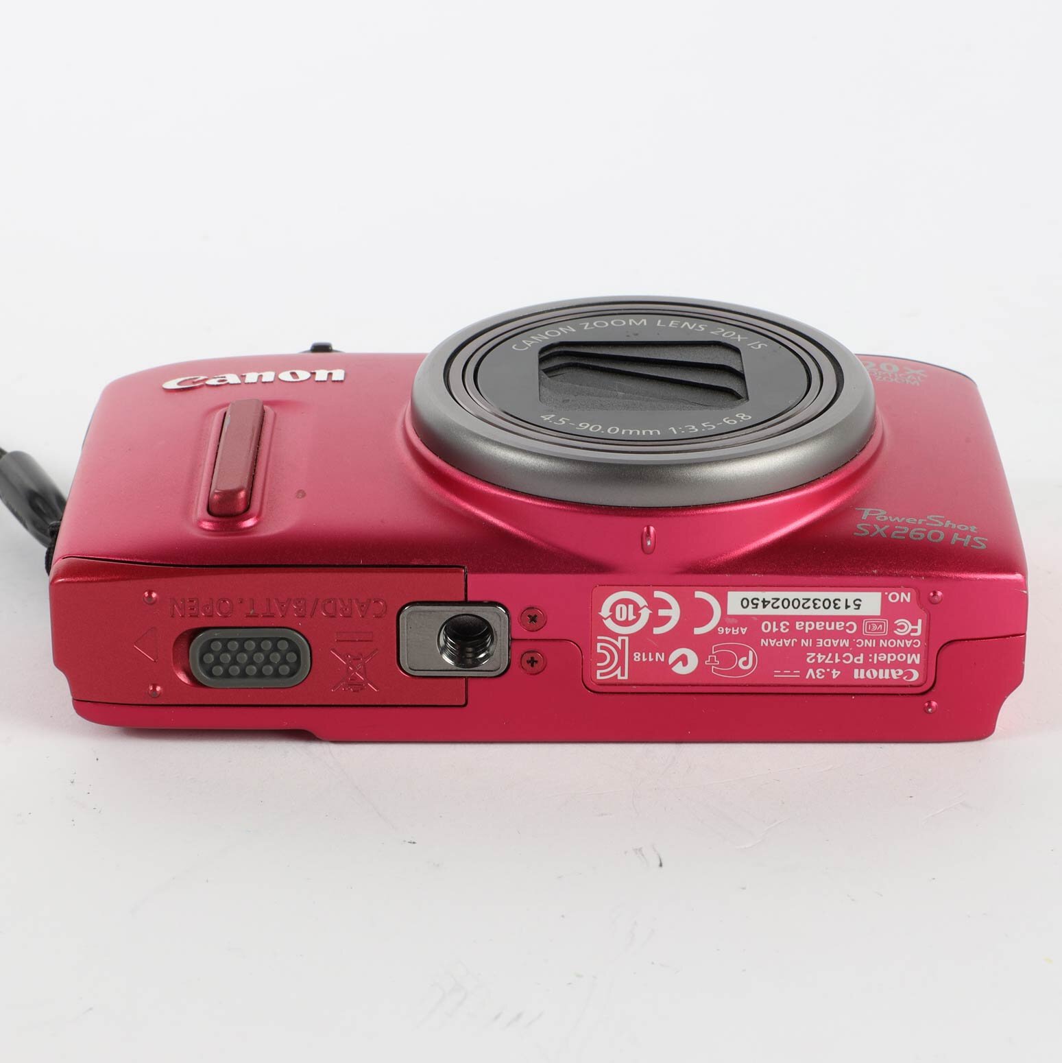 Canon Powershot SX260 HS 12,1 MP 20X Optical Zoom GPS Digital Camera