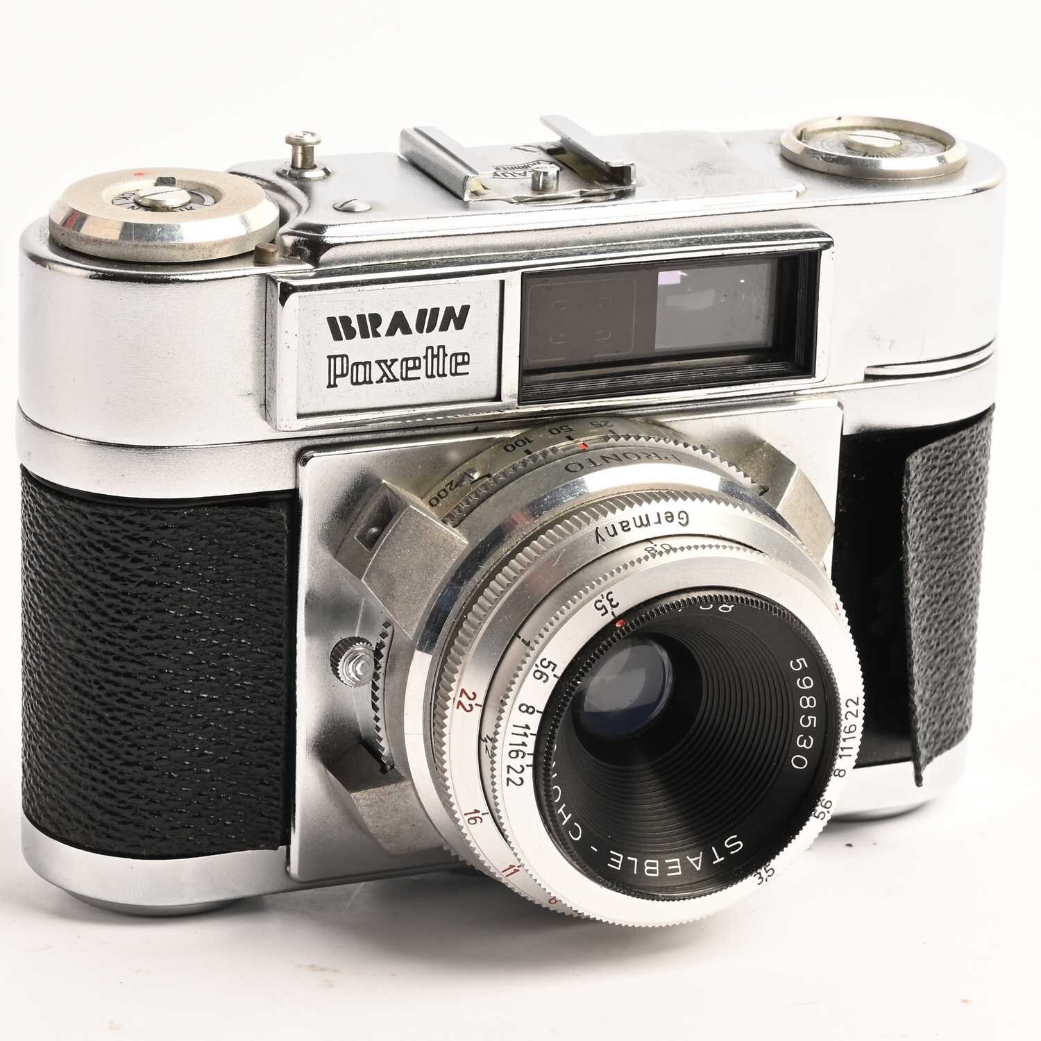 Kamera RF Braun Paxette  Objektiv 38 mm 45mm 135mm Set