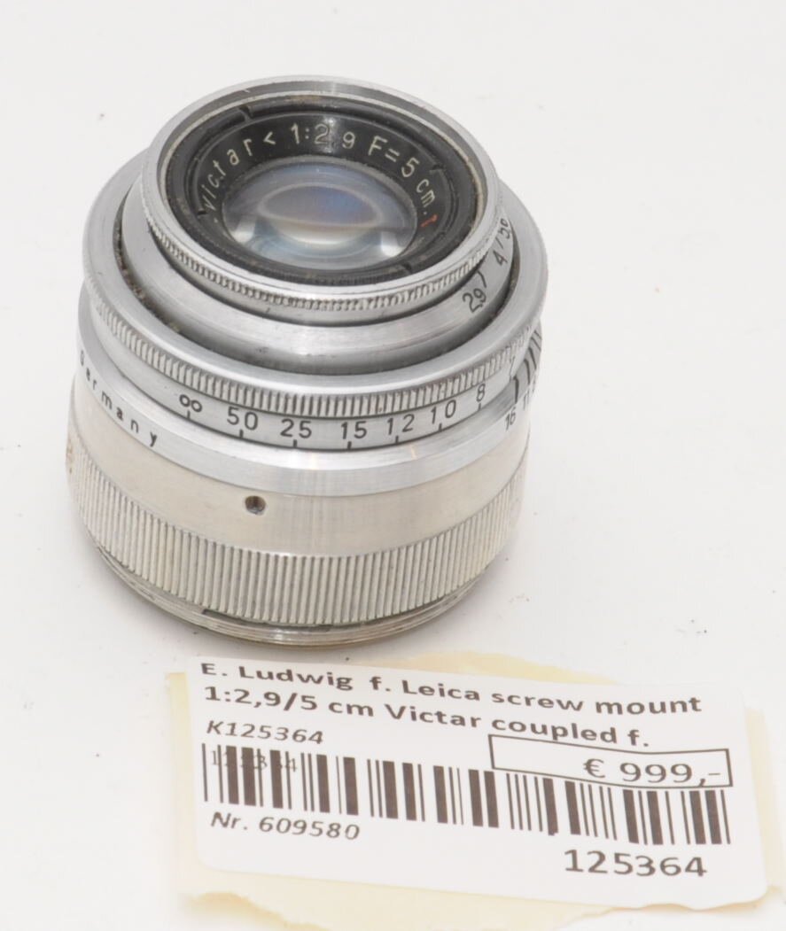E. Ludwig Victar Leica screw mount 1:2,9/5 cm coupled rangefinder