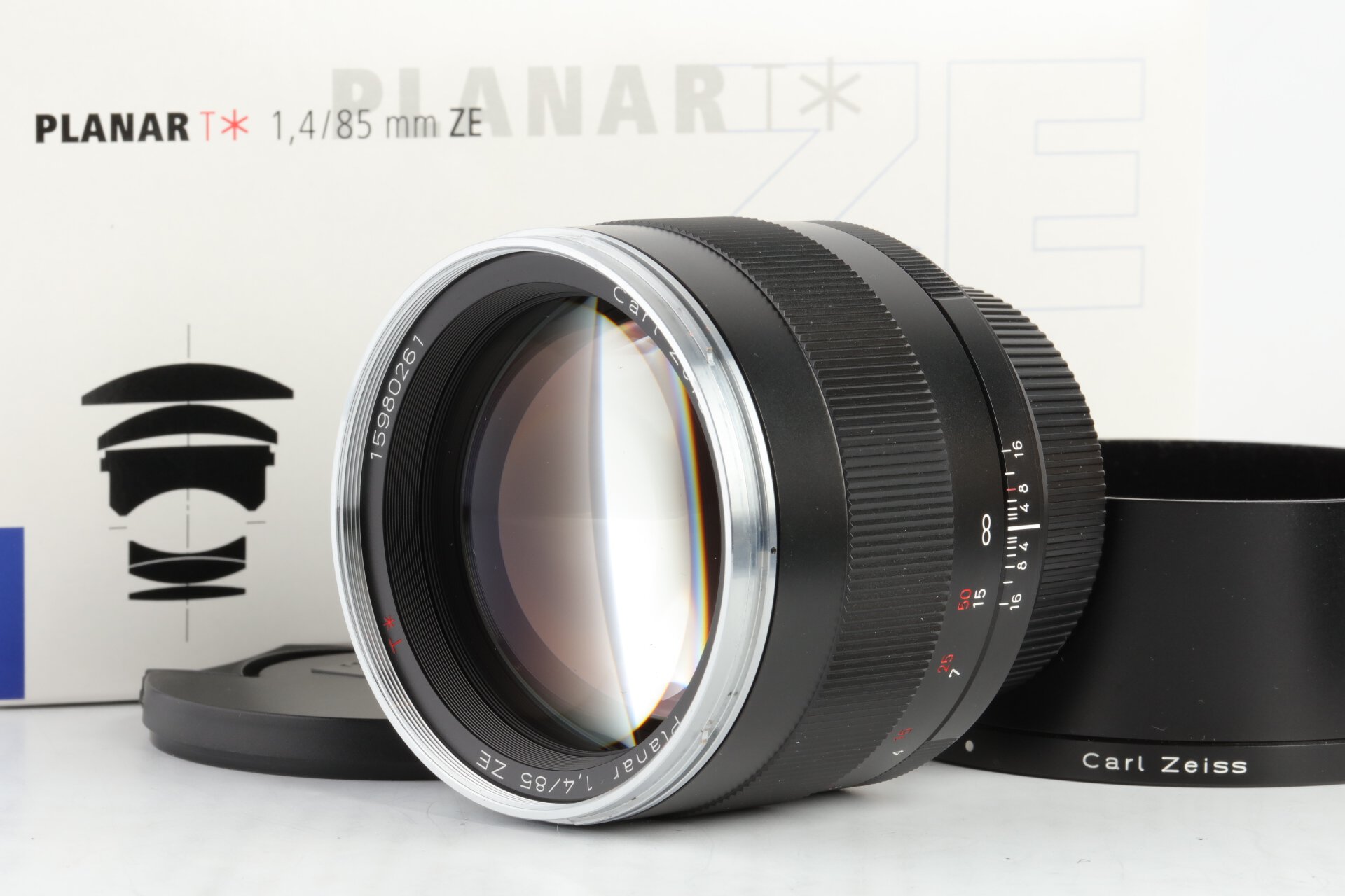 Carl Zeiss 1,4/85mm ZE T* Planar für Canon EF