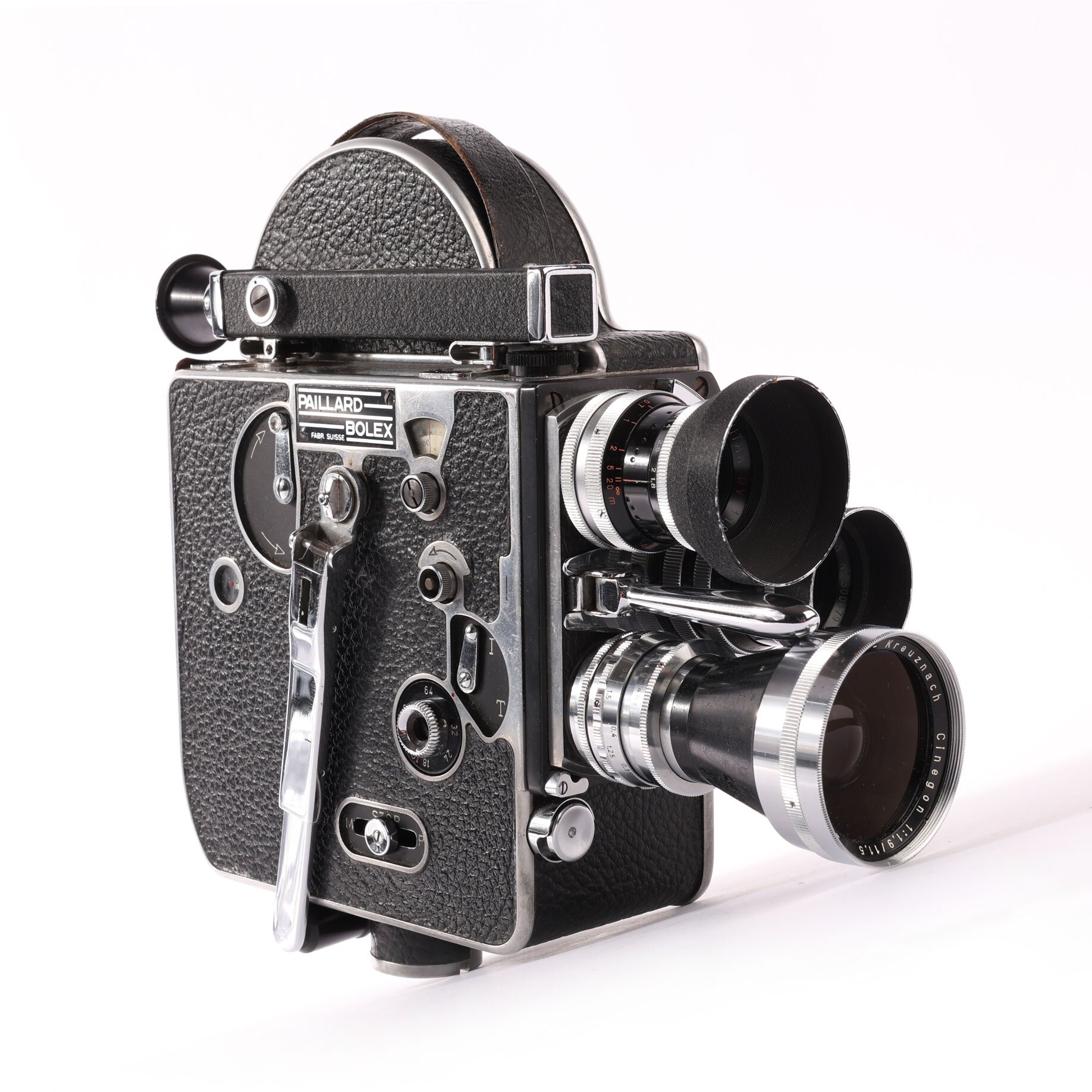Paillard Bolex H16  3 Objektive