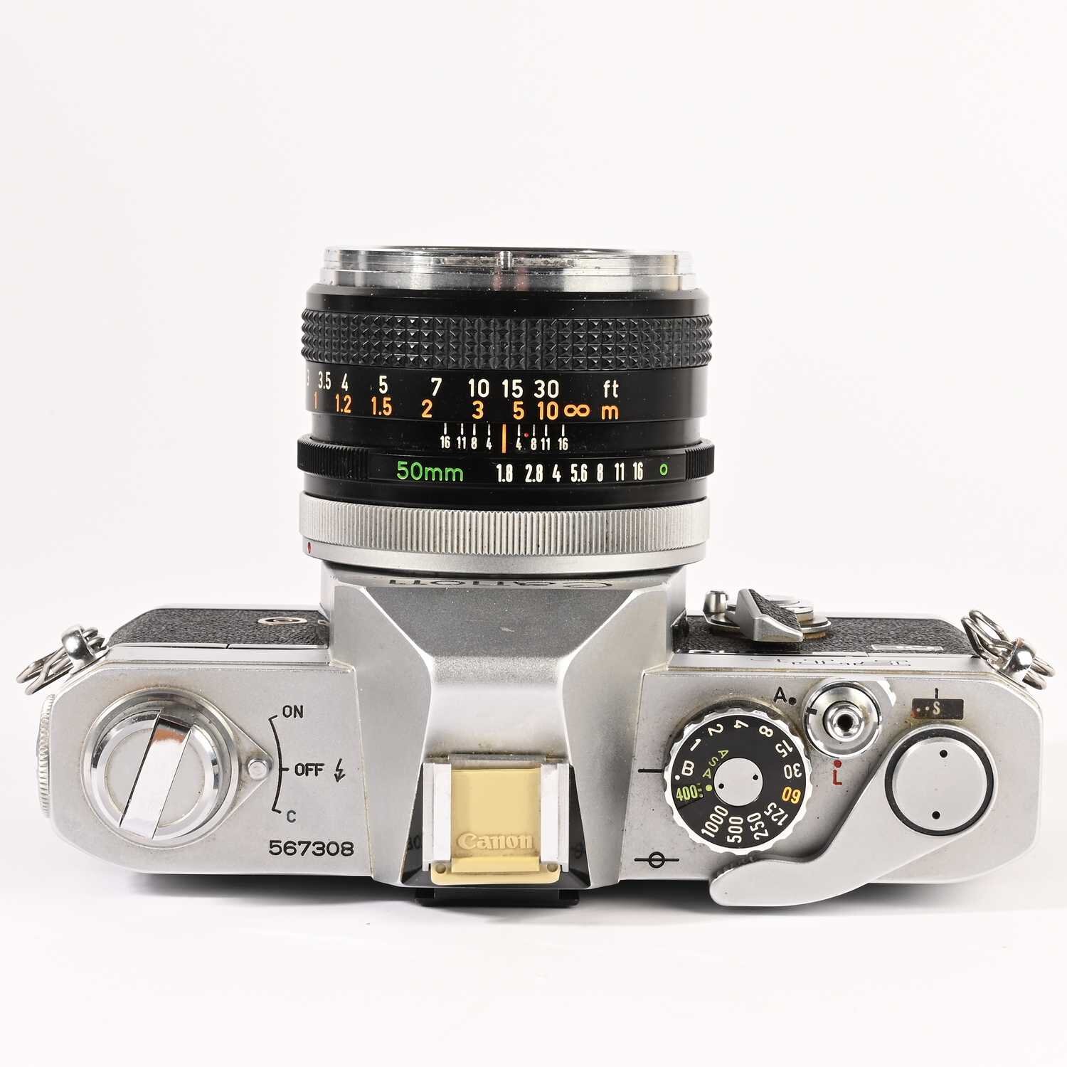Canon FTb QL analoge Spiegelreflexkamera 35 mm Canon FD 50 mm F/1.8 Objektiv