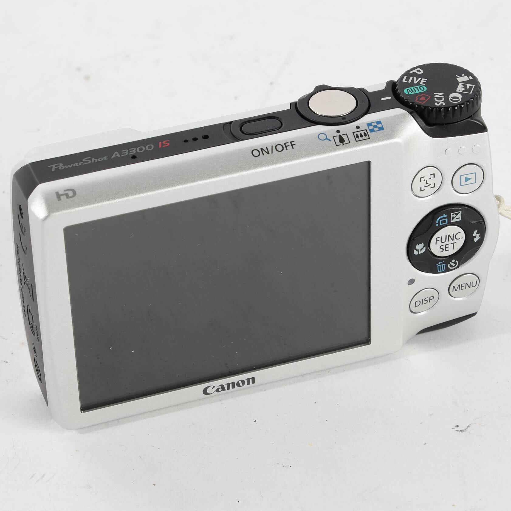 Canon PowerShot A3300 IS digital kompakt Kamera 16 MP 5x Zoom silber